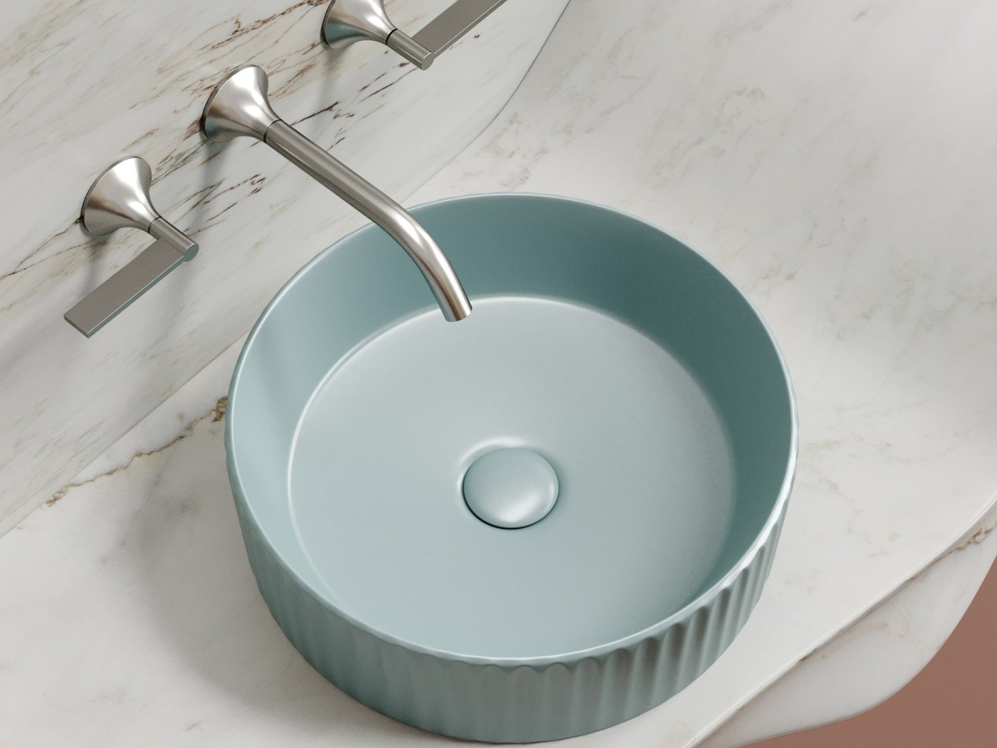 Раковина Ceramicanova Element накладная круглая 36, санфарфор