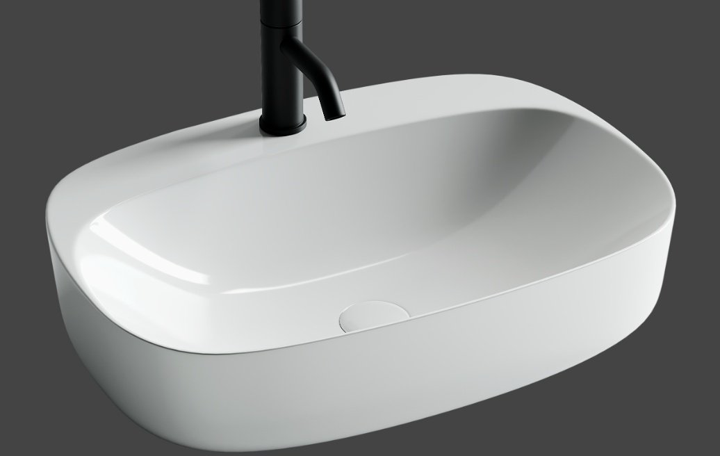 Раковина Ceramicanova CN5012 накладная овальная 59.5, санфарфор купить,186065