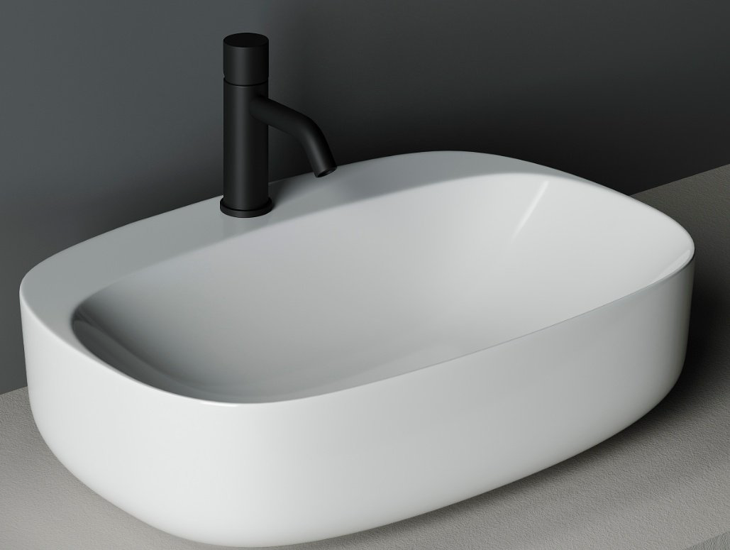 Раковина Ceramicanova CN5012 накладная овальная 59.5, санфарфор купить,186065