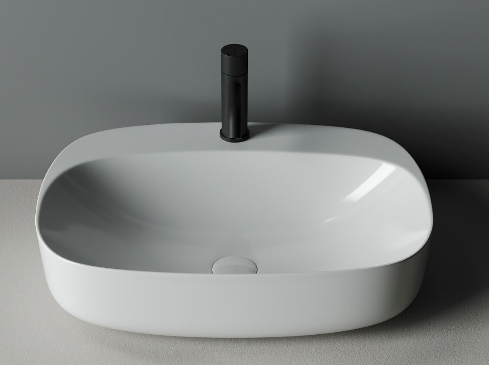Раковина Ceramicanova CN5012 накладная овальная 59.5, санфарфор купить,186065