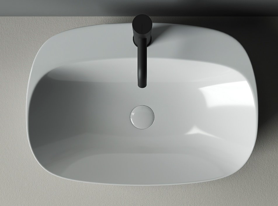 Раковина Ceramicanova CN5012 накладная овальная 59.5, санфарфор купить,186065