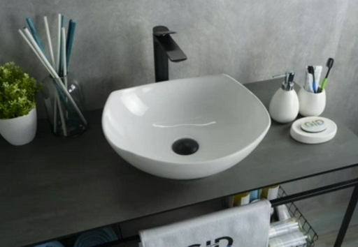 Раковина GID-ceramic N9412 накладная нестандартная 41, керамика