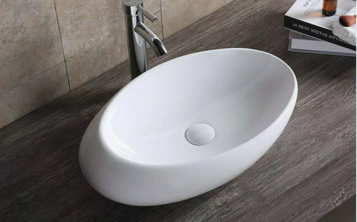 Раковина Cerutti CR0058B накладная овальная 37 см, фаянс