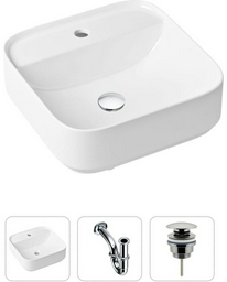 Раковина Lavinia Boho Bathroom Sink 21520272 накладная квадратная 42, санфарфор
