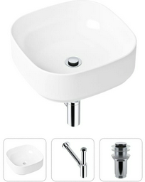 Раковина Lavinia Boho Bathroom Sink 21520221 накладная квадратная 40, санфарфор