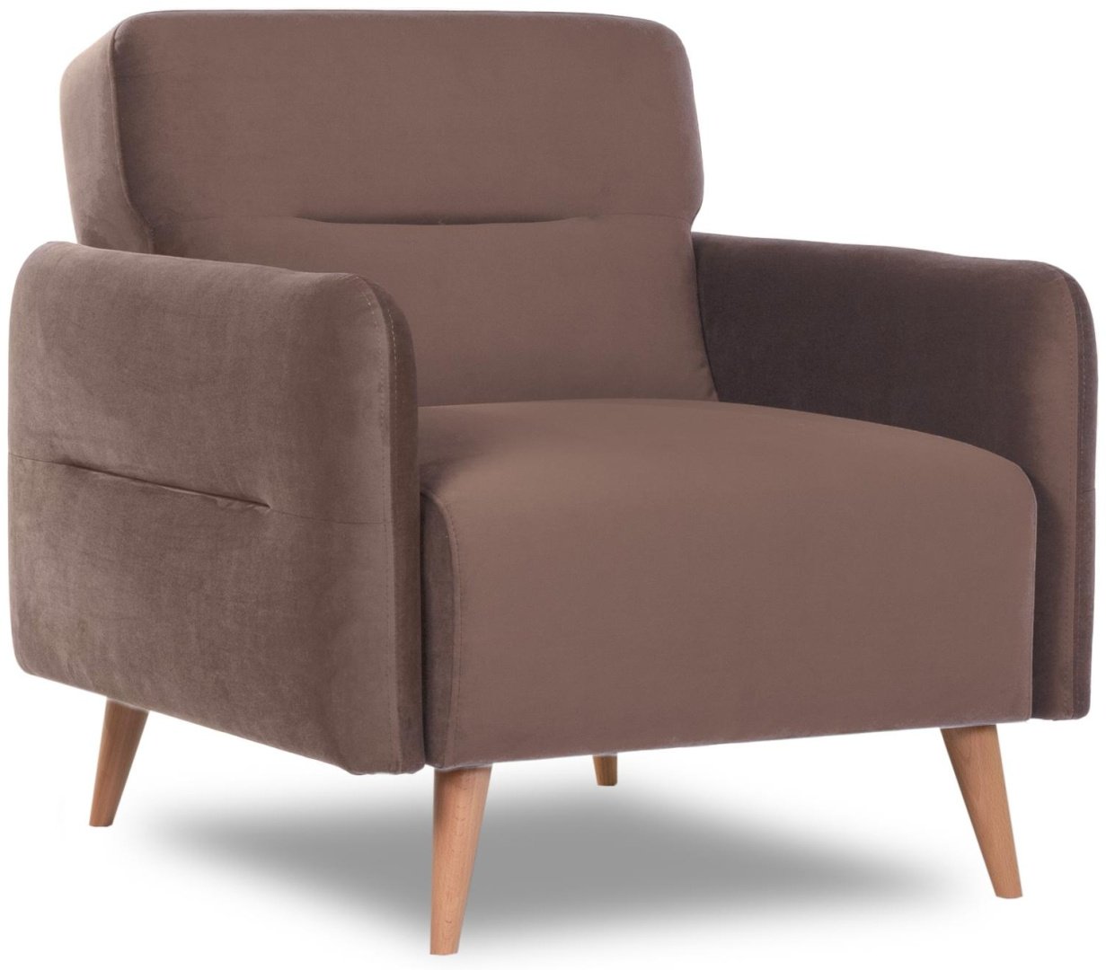 Кресло-кровать DOMA HYGGE 646815781, обивка велюр, коричневый купить,NaN