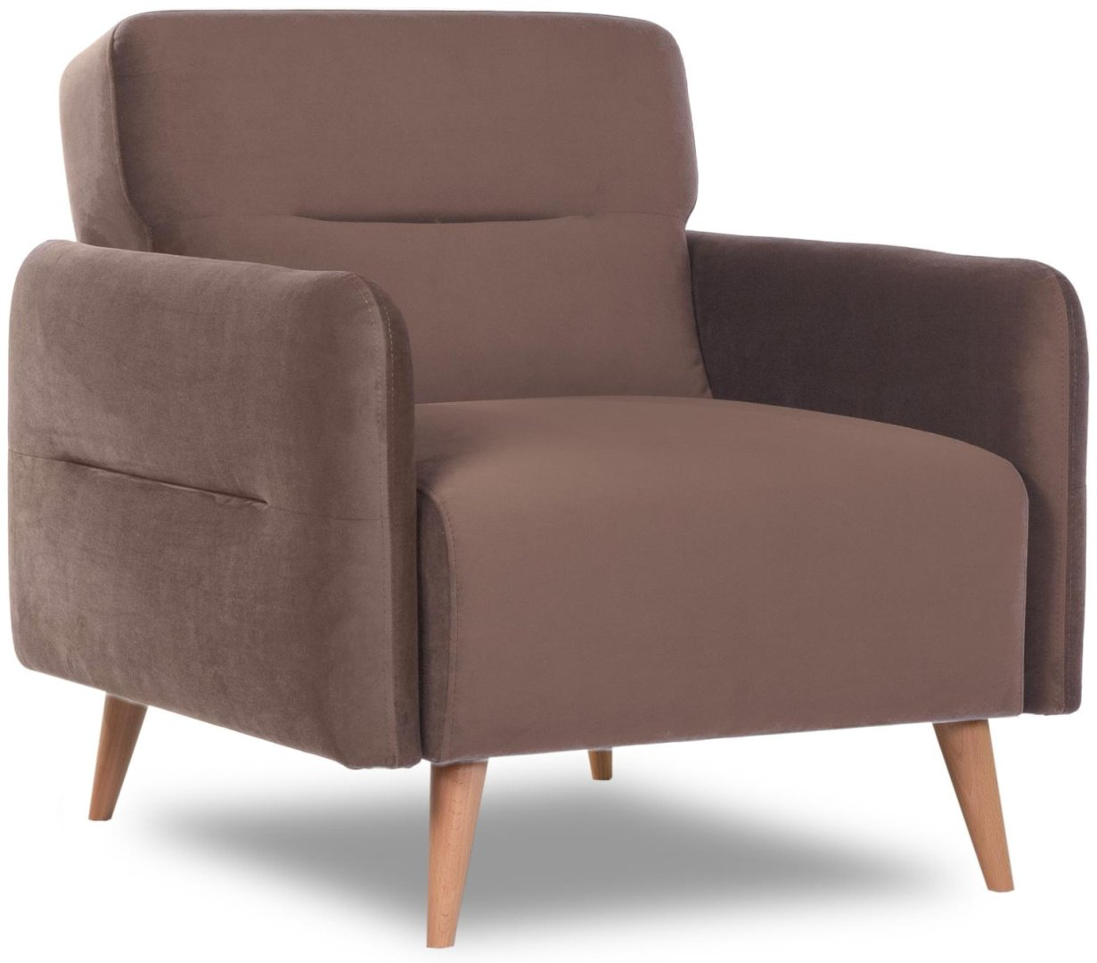 Кресло-кровать DOMA HYGGE 646815781, обивка велюр, коричневый купить,NaN