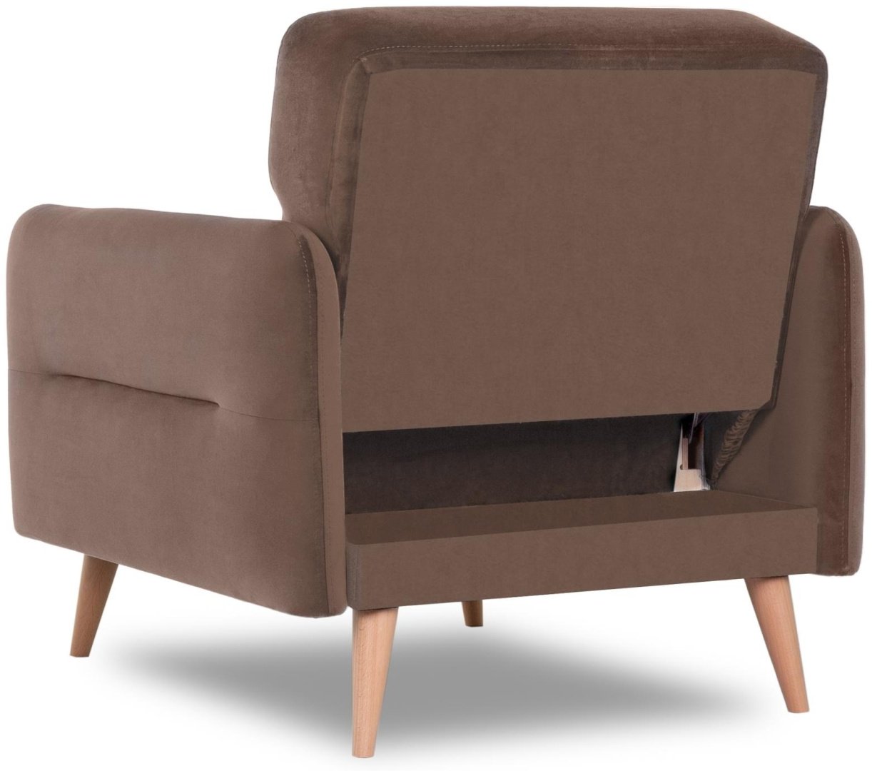 Кресло-кровать DOMA HYGGE 646815781, обивка велюр, коричневый купить,NaN