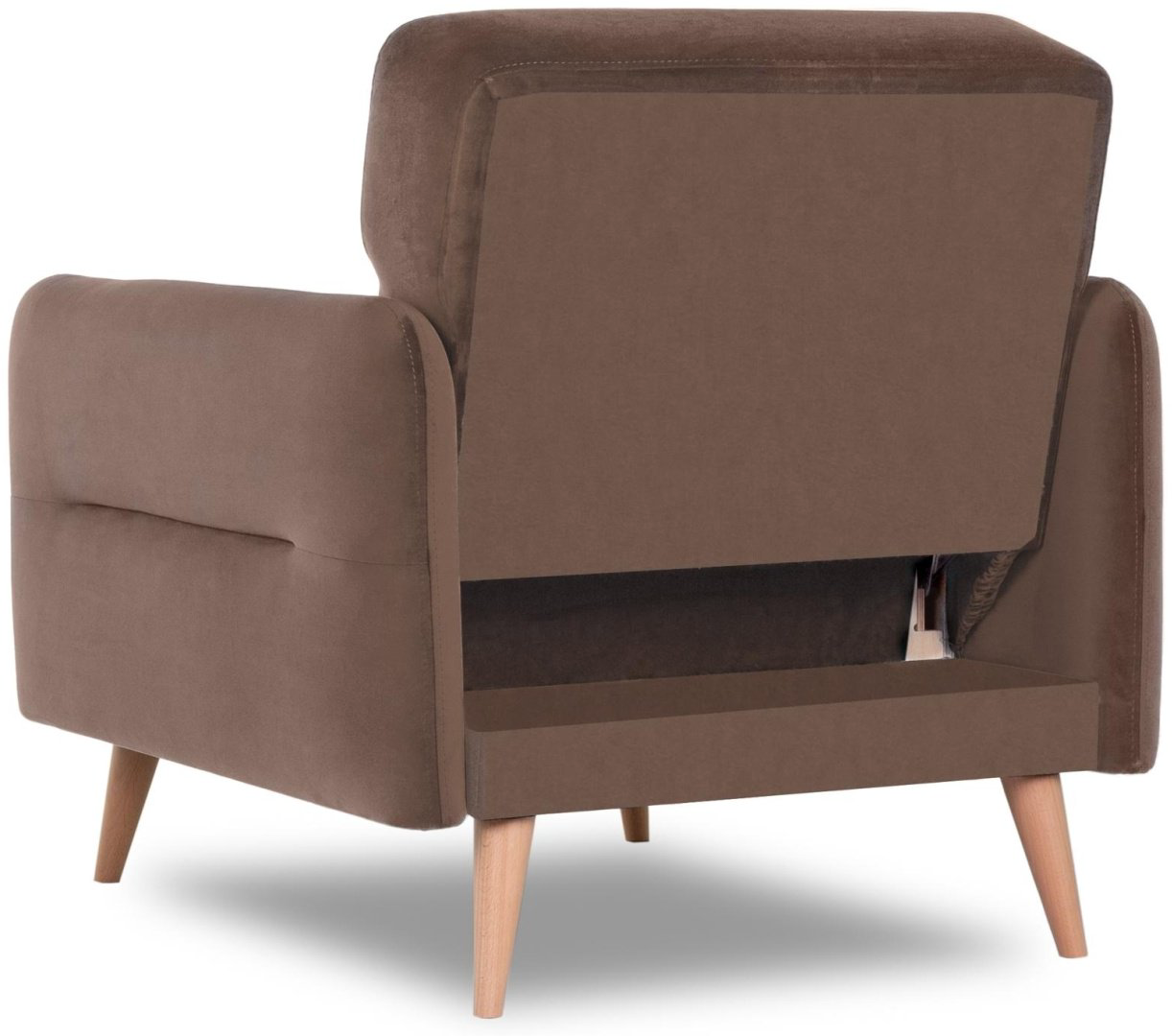 Кресло-кровать DOMA HYGGE 646815781, обивка велюр, коричневый купить,NaN