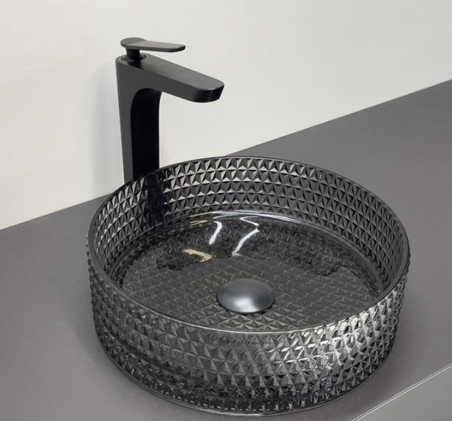 Раковина Comforty CF21004 накладная круглая 36, стекло купить,134922
