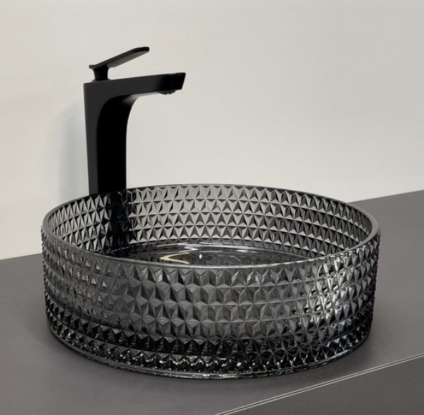 Раковина Comforty CF21004 накладная круглая 36, стекло купить,134922