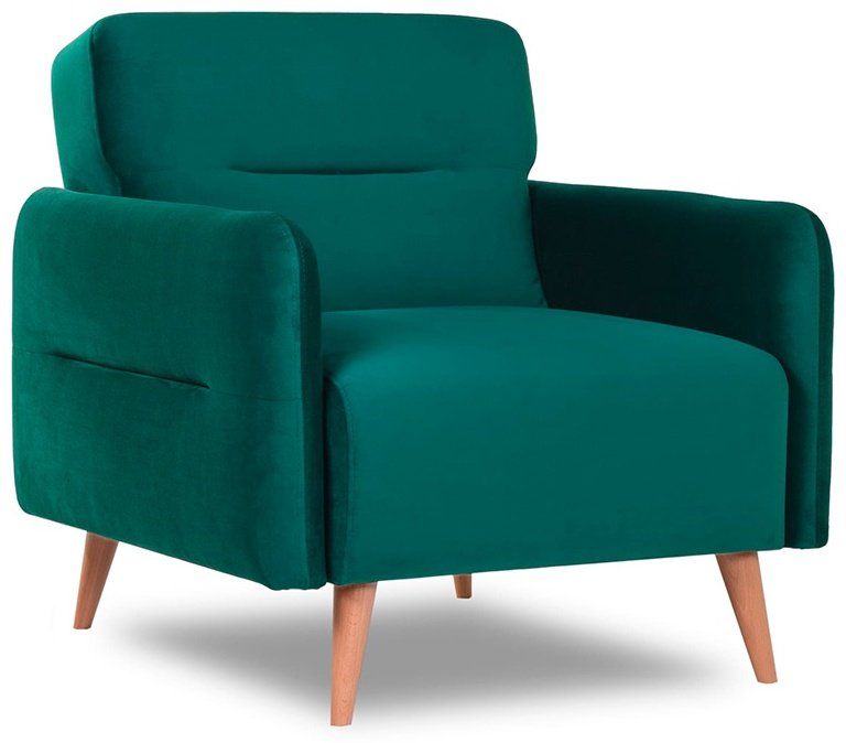 Кресло DOMA Relax Finsoffa HYGGE, обивка велюр, зеленый купить,NaN