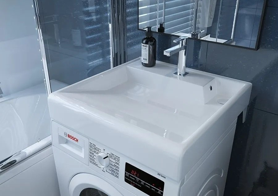 Раковина над стиральной машиной 60 см Kirovit Престиж 82973820R купить,70704