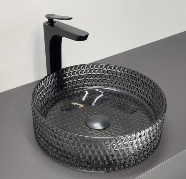 Раковина Comforty CF21004 накладная круглая 36, стекло купить,134922