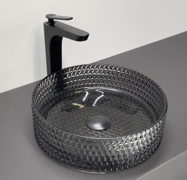 Раковина Comforty CF21004 накладная круглая 36, стекло купить,134922
