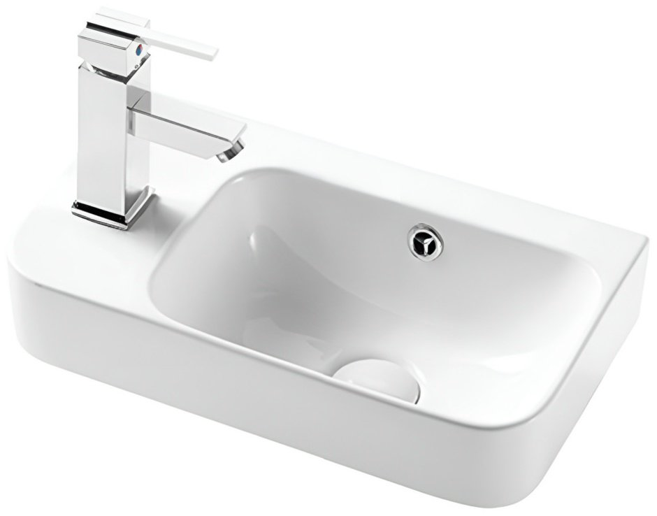 Раковина Calypso CS5117-L накладная прямоугольная 26, фарфор купить,NaN