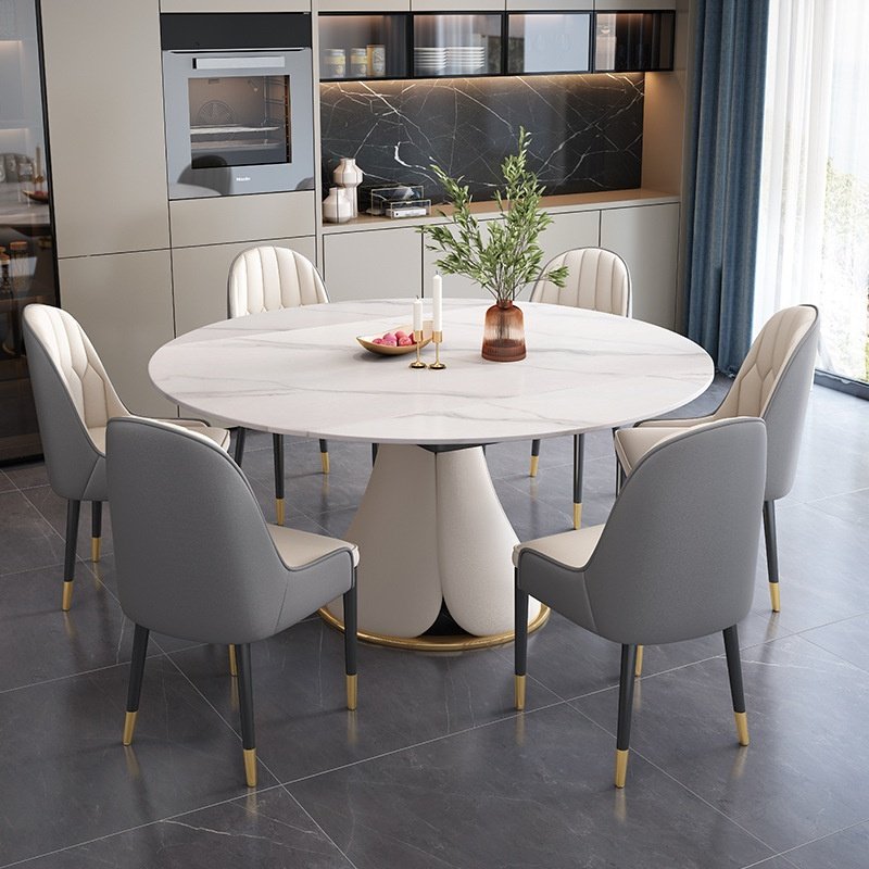 Комплект Home Collection Elegance, стол 130х80 см + 6 стульев, белый купить,NaN