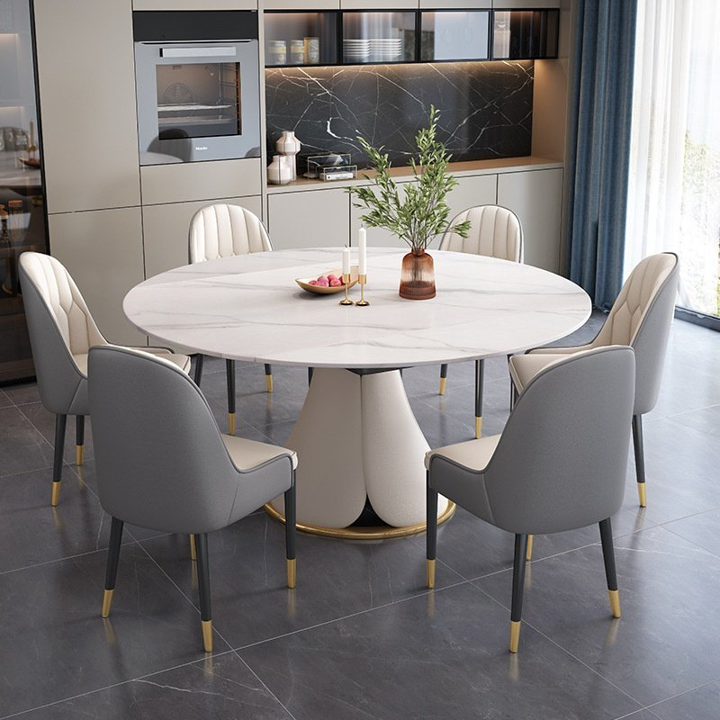Комплект Home Collection Elegance, стол 130х80 см + 6 стульев, белый купить,NaN