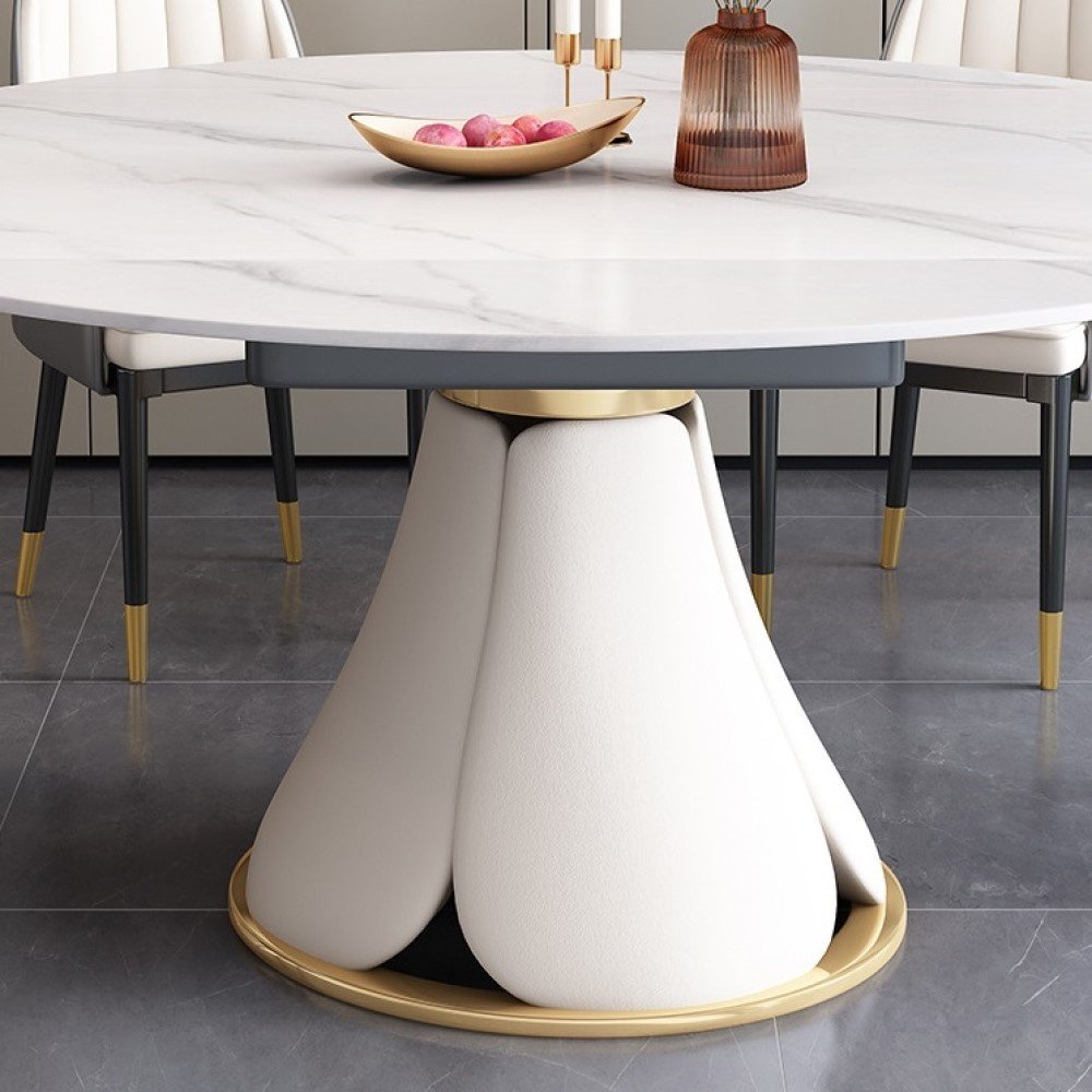 Комплект Home Collection Elegance, стол 130х80 см + 6 стульев, белый купить,NaN