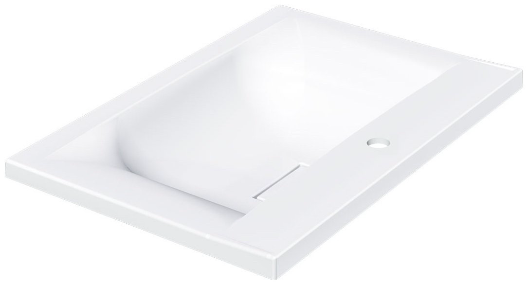 Раковина Vincea VCB-3M600W врезная прямоугольная 60, керамика купить,NaN