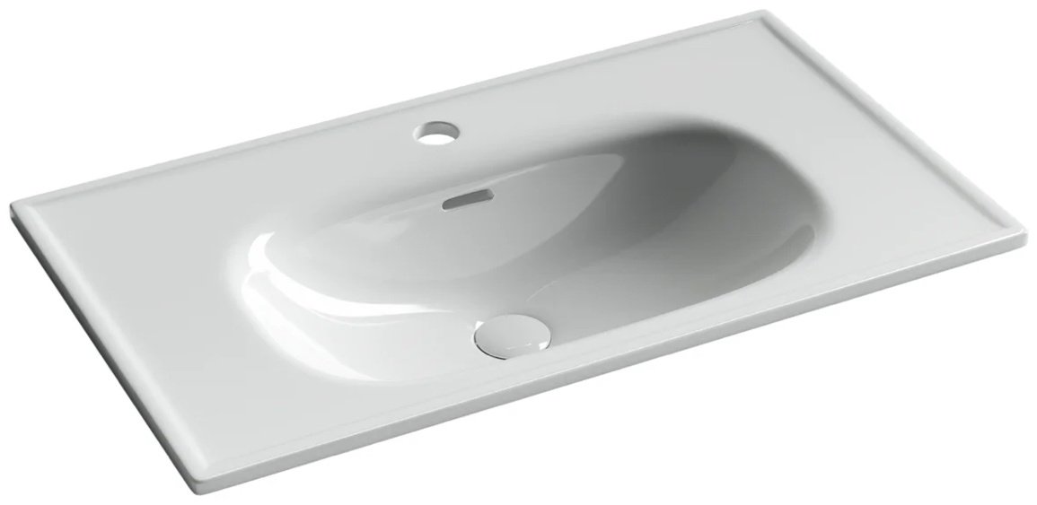 Раковина Ceramicanova Sabo CN13002 накладная прямоугольная 80, санфарфор