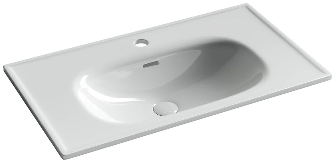 Раковина Ceramicanova Sabo CN13002 накладная прямоугольная 80, санфарфор