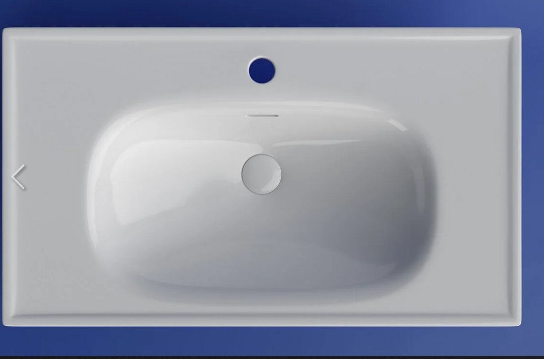Раковина Ceramicanova Sabo CN13002 накладная прямоугольная 80, санфарфор