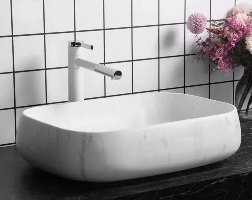 Раковина CeruttiSPA CR0086 MMW1 накладная овальная 40 см, фарфор купить,89000