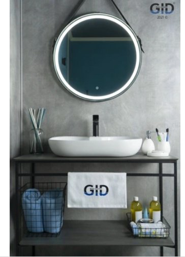 Раковина GID-ceramic N9446b накладная овальная 61, керамика купить,106863