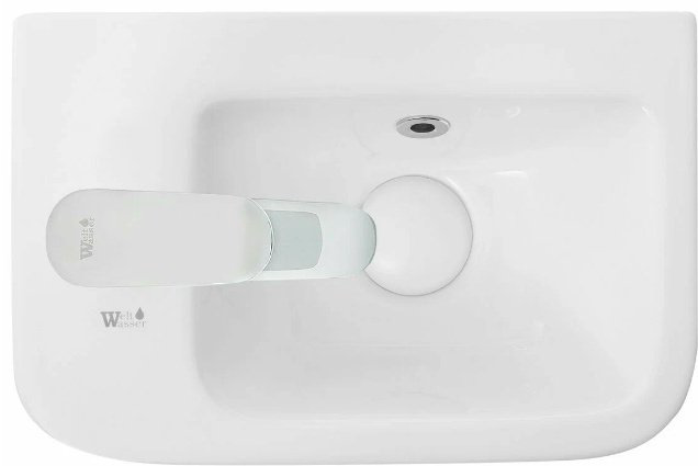 Раковина WeltWasser WW AISBACH 10100 L накладная прямоугольная 37.5, фаянс