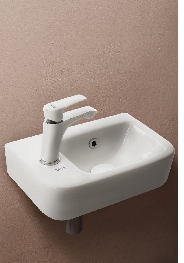 Раковина WeltWasser WW AISBACH 10100 L накладная прямоугольная 37.5, фаянс купить,51300