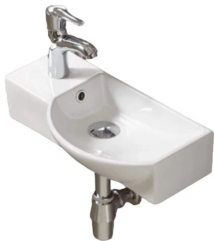 Раковина KABINKA.KZ WW AISBACH 7950 GL-WT L подвесная нестандартная 50.5 см, фаянс купить,52900