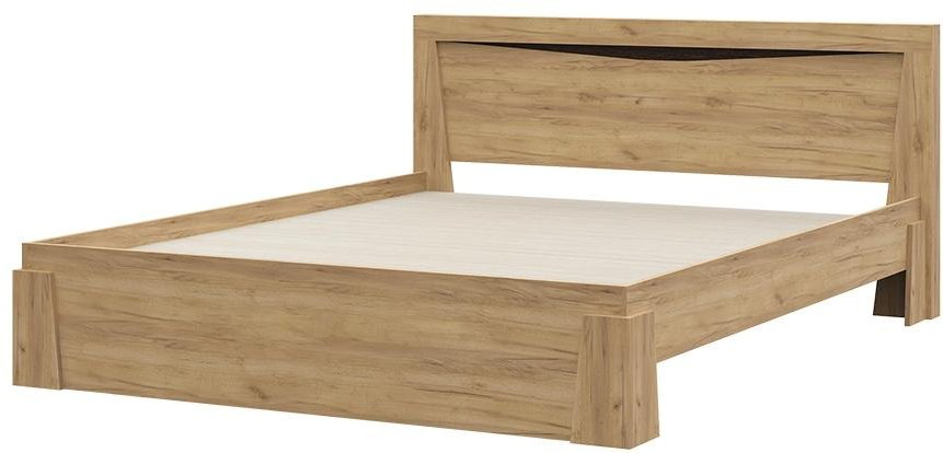 Кровать Doma Pola 5816581 160x200см с матрасом коричневая купить,NaN