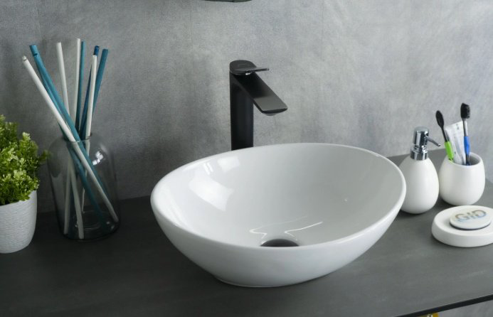 Раковина GID-ceramic N9138 накладная овальная 41, керамика купить,50103