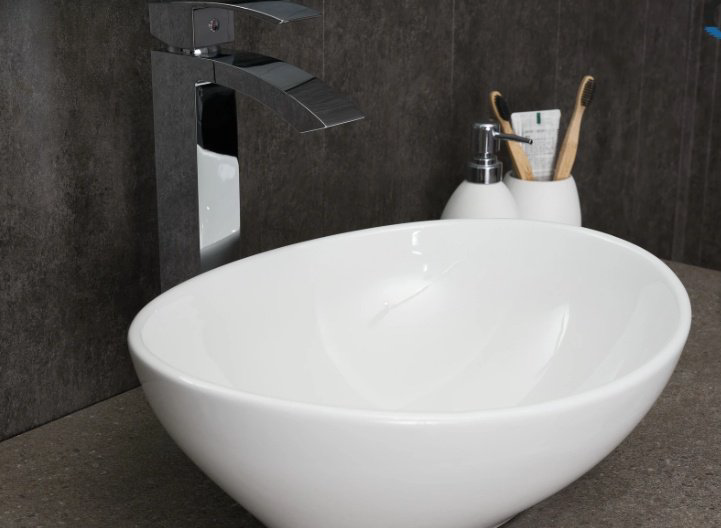 Раковина GID-ceramic N9138 накладная овальная 41, керамика купить,50103