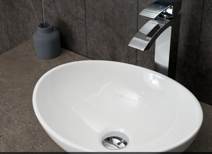 Раковина GID-ceramic N9138 накладная овальная 41, керамика купить,50103