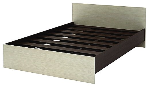 Кровать Doma BS 160x200см с матрасом коричнево-бежевая купить,NaN