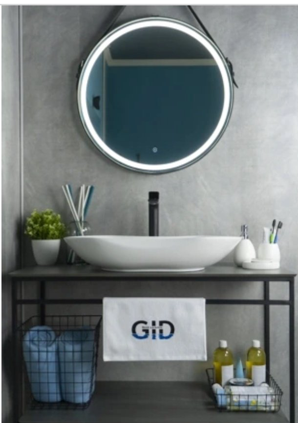 Раковина GID-ceramic N9175 накладная овальная 66, керамика купить,103977