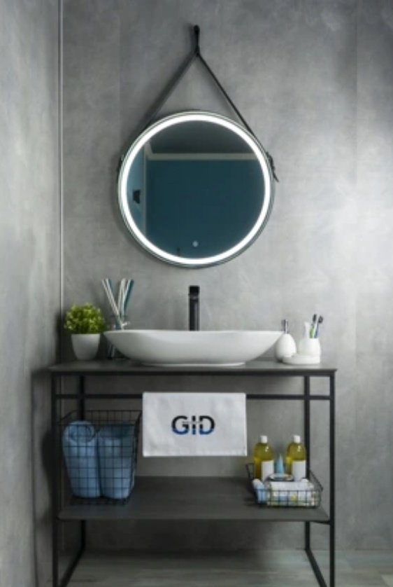 Раковина GID-ceramic N9175 накладная овальная 66, керамика купить,103977