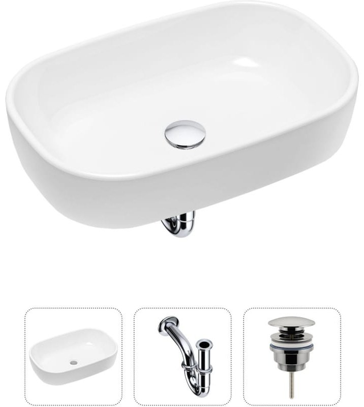 Раковина Lavinia Boho Bathroom Sink 21520002 накладная овальная 36, фарфор купить,NaN