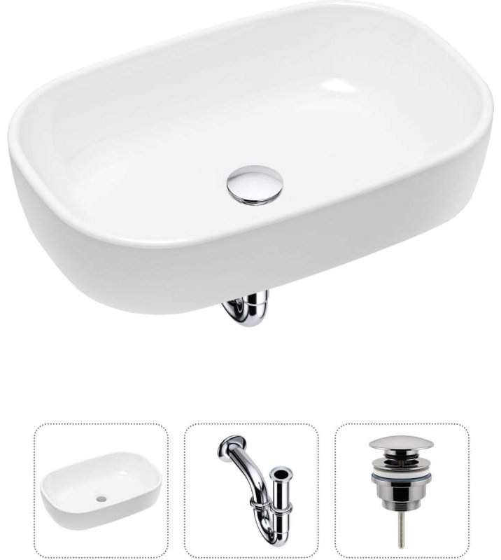 Раковина Lavinia Boho Bathroom Sink 21520002 накладная овальная 36, фарфор купить,NaN