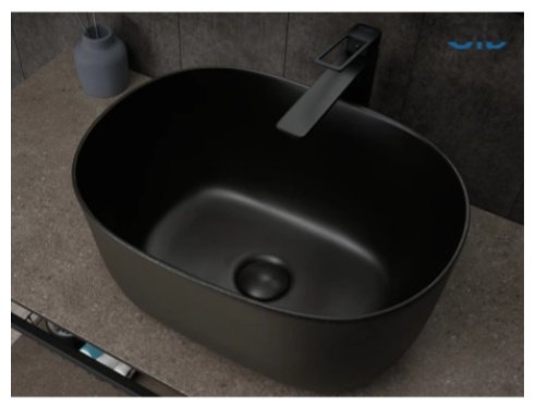 Раковина GID-ceramic N9302bg накладная овальная 45, керамика