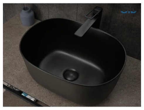 Раковина GID-ceramic N9302bg накладная овальная 45, керамика купить,190741