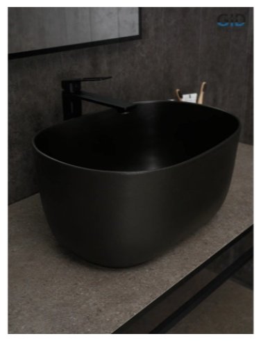 Раковина GID-ceramic N9302bg накладная овальная 45, керамика