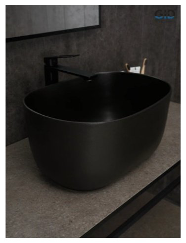 Раковина GID-ceramic N9302bg накладная овальная 45, керамика купить,190741