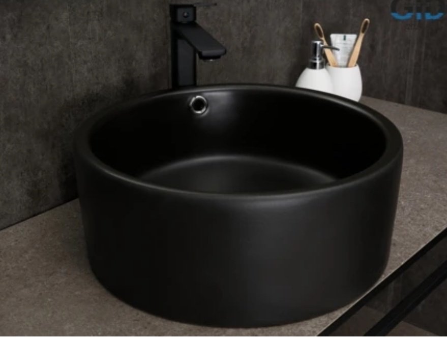 Раковина GID-ceramic N9130bg накладная круглая 41, керамика