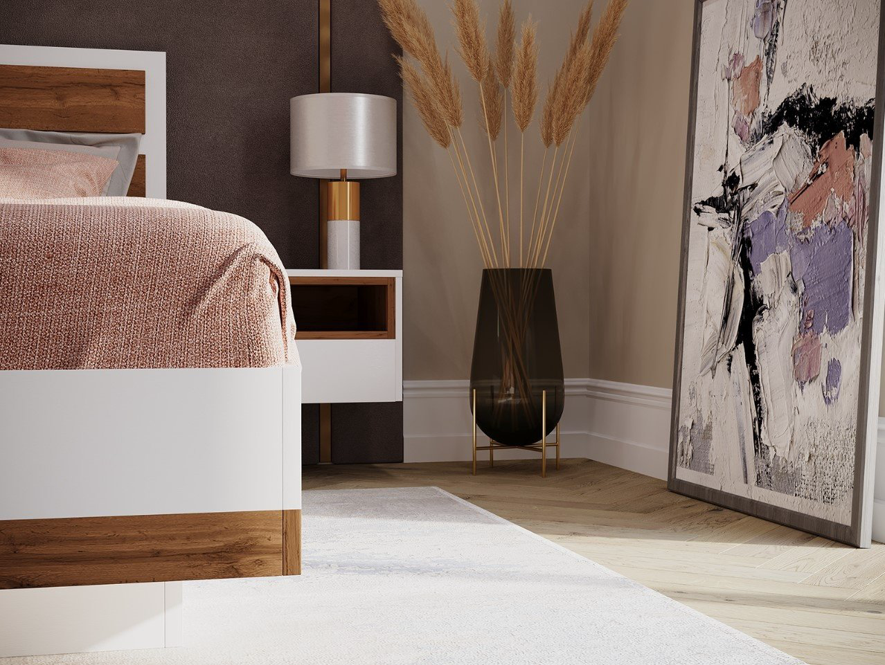 Кровать Ереке Мебель Lotos HM 160x200см светло-коричневая купить,NaN