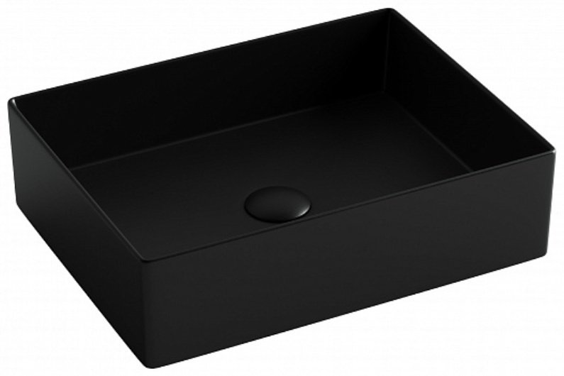 Раковина Ceramicanova CN6069MB накладная прямоугольная 47, санфарфор