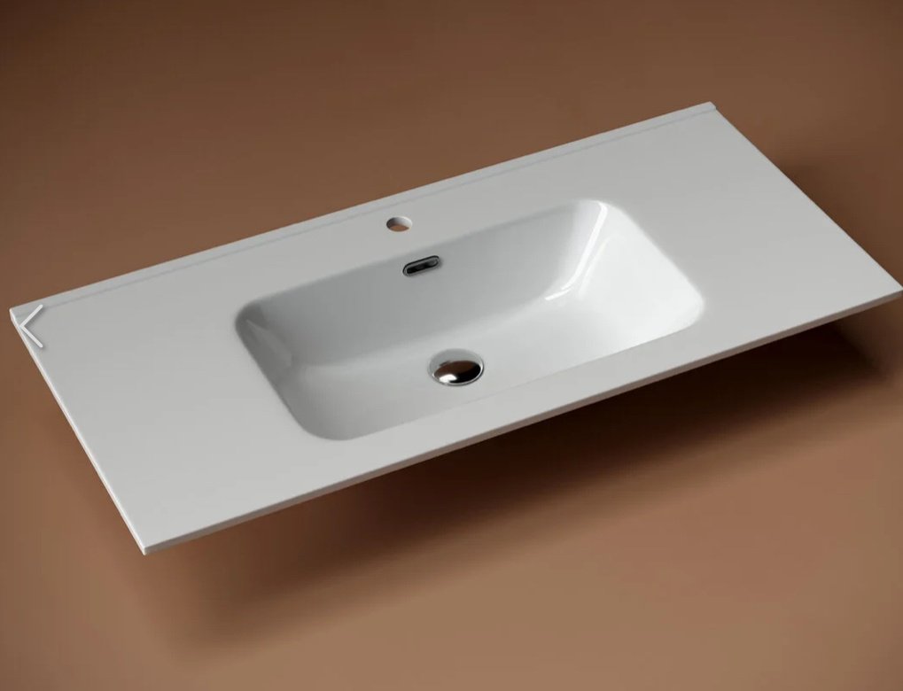 Раковина Ceramicanova CN7003 врезная прямоугольная 101, санфарфор