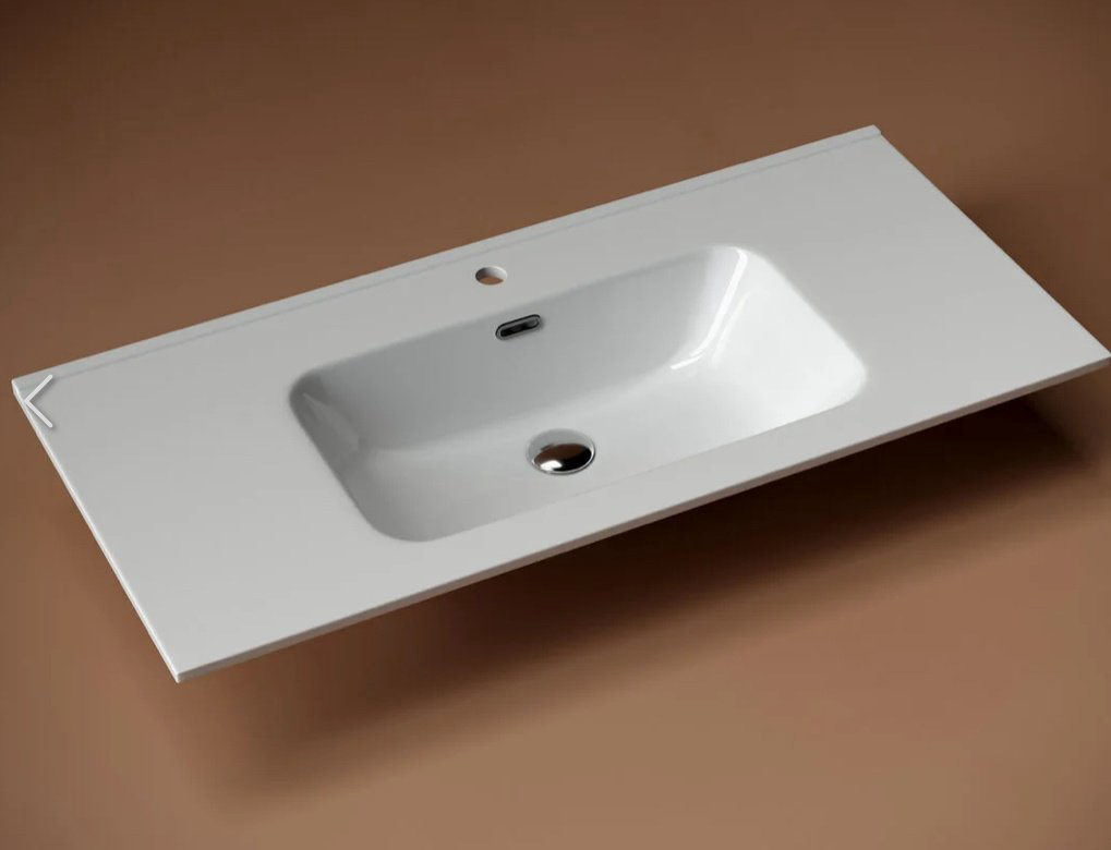 Раковина Ceramicanova CN7003 врезная прямоугольная 101, санфарфор купить,226561